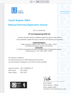 Certificates | CP Civil Engineering